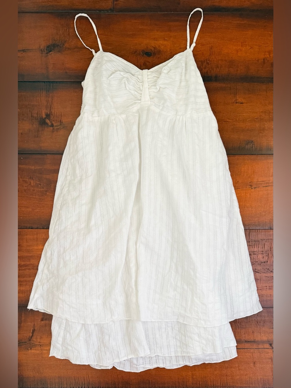 Cato White Spaghetti Strap Sundress